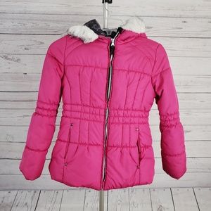 Girls London Fog Coat With Hood Size 10/12